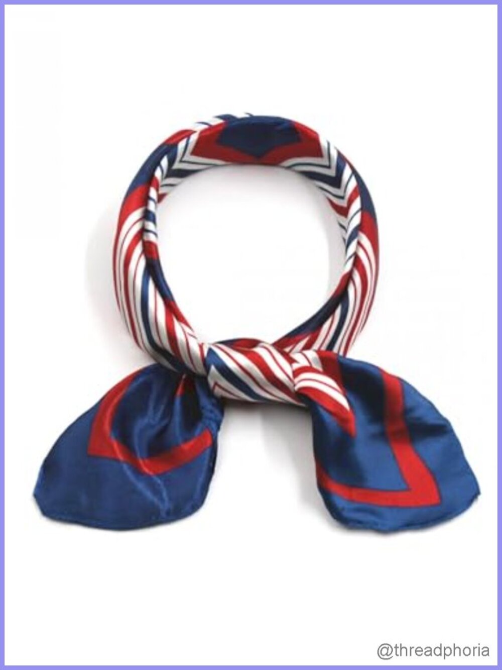 Polyester Square Scarf Leopard Striped Polka Dot Kerchief Neckerchief